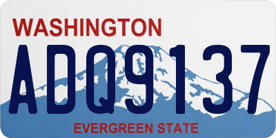 WA license plate ADQ9137