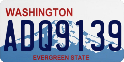 WA license plate ADQ9139