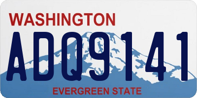 WA license plate ADQ9141