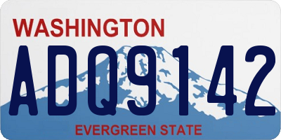 WA license plate ADQ9142