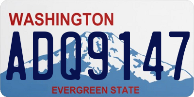 WA license plate ADQ9147