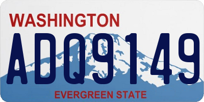 WA license plate ADQ9149
