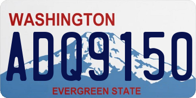 WA license plate ADQ9150