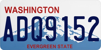WA license plate ADQ9152