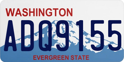 WA license plate ADQ9155
