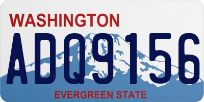 WA license plate ADQ9156