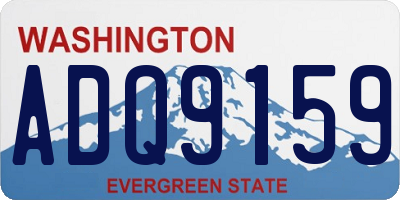 WA license plate ADQ9159
