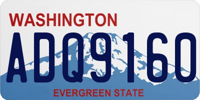 WA license plate ADQ9160