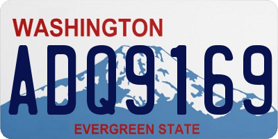 WA license plate ADQ9169