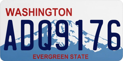 WA license plate ADQ9176