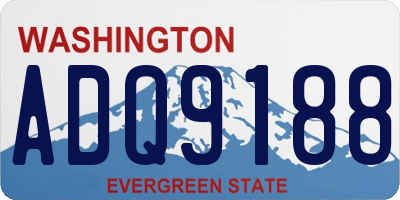 WA license plate ADQ9188