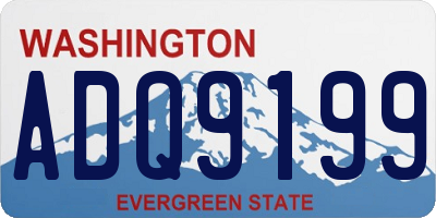 WA license plate ADQ9199