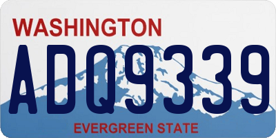 WA license plate ADQ9339