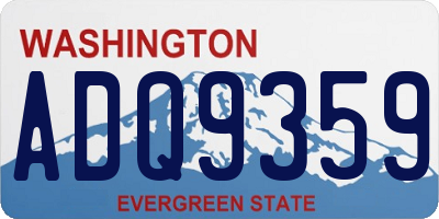 WA license plate ADQ9359