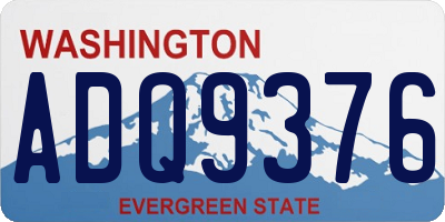 WA license plate ADQ9376
