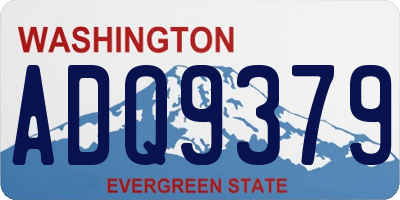 WA license plate ADQ9379