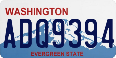 WA license plate ADQ9394