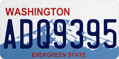WA license plate ADQ9395