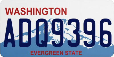 WA license plate ADQ9396