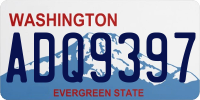 WA license plate ADQ9397