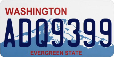 WA license plate ADQ9399