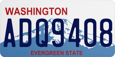 WA license plate ADQ9408