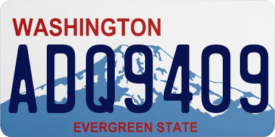 WA license plate ADQ9409