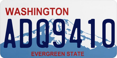WA license plate ADQ9410