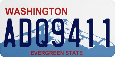 WA license plate ADQ9411