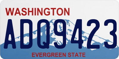 WA license plate ADQ9423