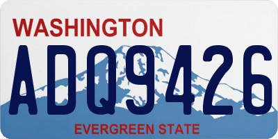 WA license plate ADQ9426