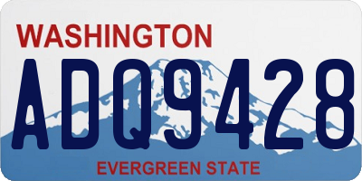 WA license plate ADQ9428