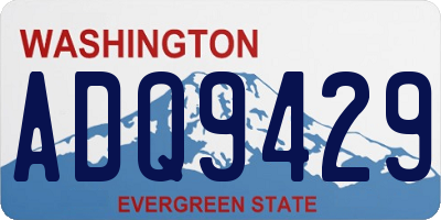 WA license plate ADQ9429