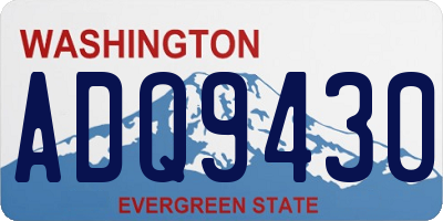 WA license plate ADQ9430