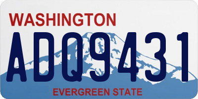 WA license plate ADQ9431