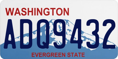 WA license plate ADQ9432