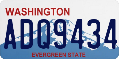 WA license plate ADQ9434