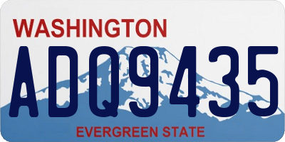 WA license plate ADQ9435