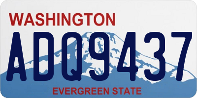 WA license plate ADQ9437