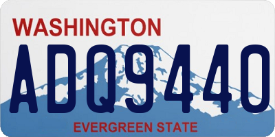 WA license plate ADQ9440