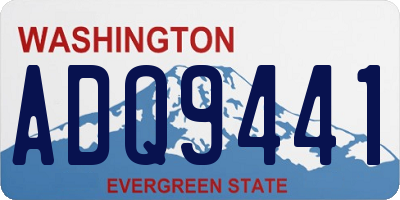 WA license plate ADQ9441