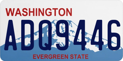 WA license plate ADQ9446