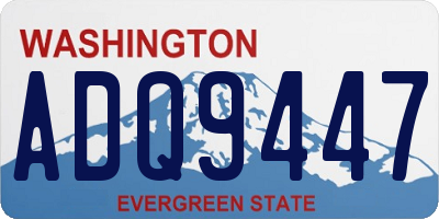 WA license plate ADQ9447
