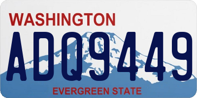 WA license plate ADQ9449