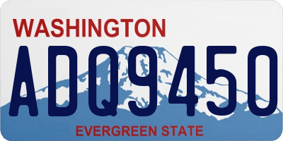 WA license plate ADQ9450