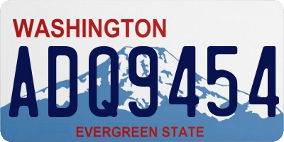 WA license plate ADQ9454