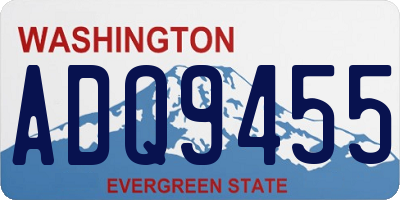 WA license plate ADQ9455