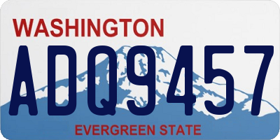 WA license plate ADQ9457