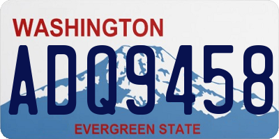 WA license plate ADQ9458