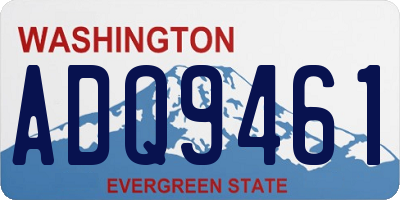 WA license plate ADQ9461